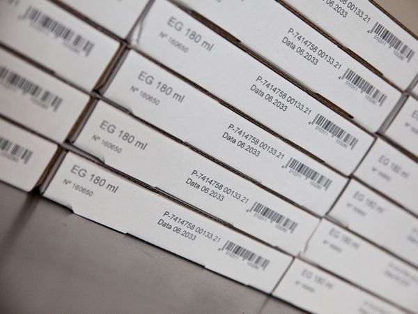 Vouwkarton bedrukt met inkjetprinter Markoprint X1JET LX