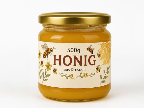 Etiketteersysteem Geset 141 etiket op honingpot