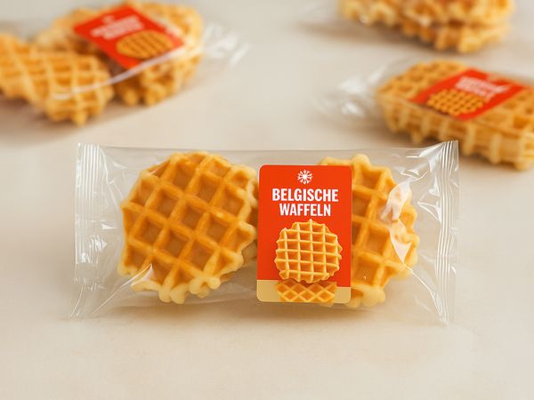 Etiketteersysteem Geset 211 etiket op folieverpakking voor levensmiddelen