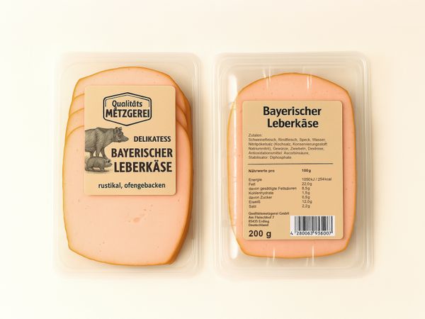 Etiketteersysteem Geset 217 dubbelzijdig etiket op voedselverpakking