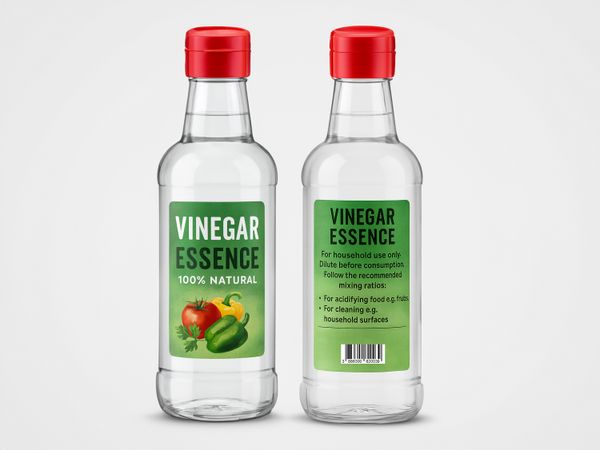 Etiketteersysteem Geset 222 etiket op wijnazijn