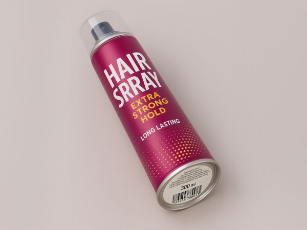 Etiketteersysteem Geset 242 etiket op haarspray