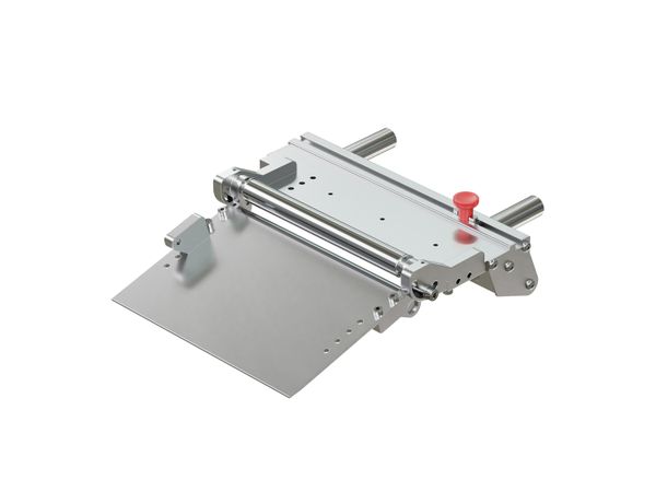 Wipe-on afgiftelepel, hoekverstelbaar