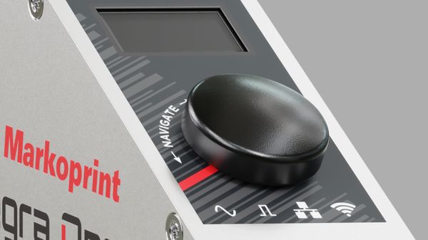 Markoprint integra One OLED-display en iLogic-knop