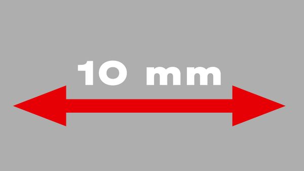 Markoprint 10 mm productafstand