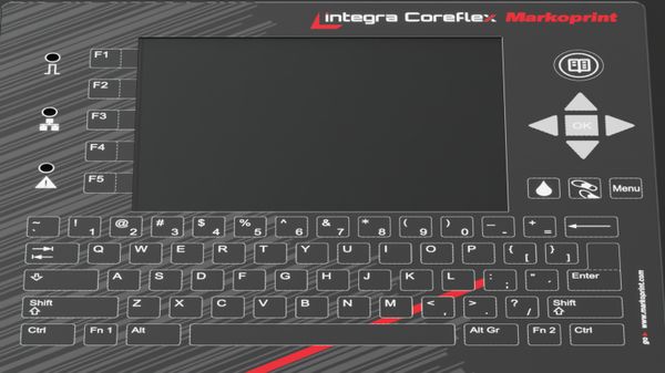 De Markoprint integra Coreflex beschikt over een robuust touchdisplay