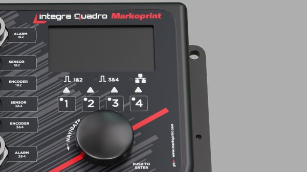 Markoprint integra Quadro OLED-display en iLogic-knop