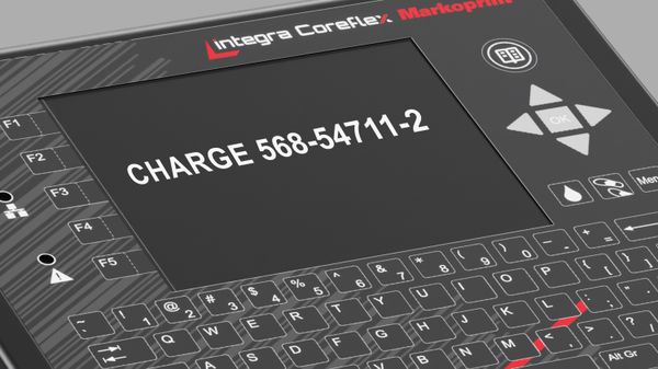 Met de Markoprint Coreflex worden afdrukbeelden rechtstreeks op het apparaat gemaakt