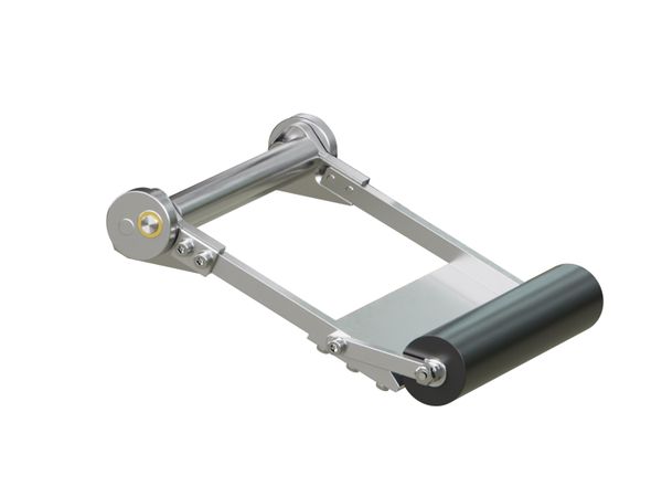 Wipe-on afgiftelepel, pendelend type