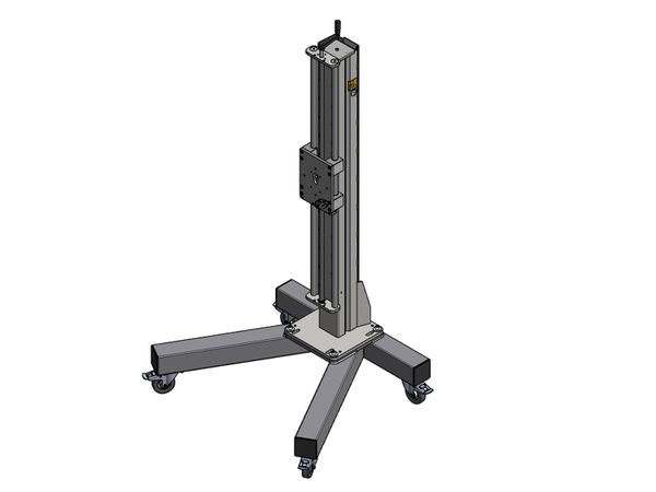 K-statief 120 spindel zwenkwielen
