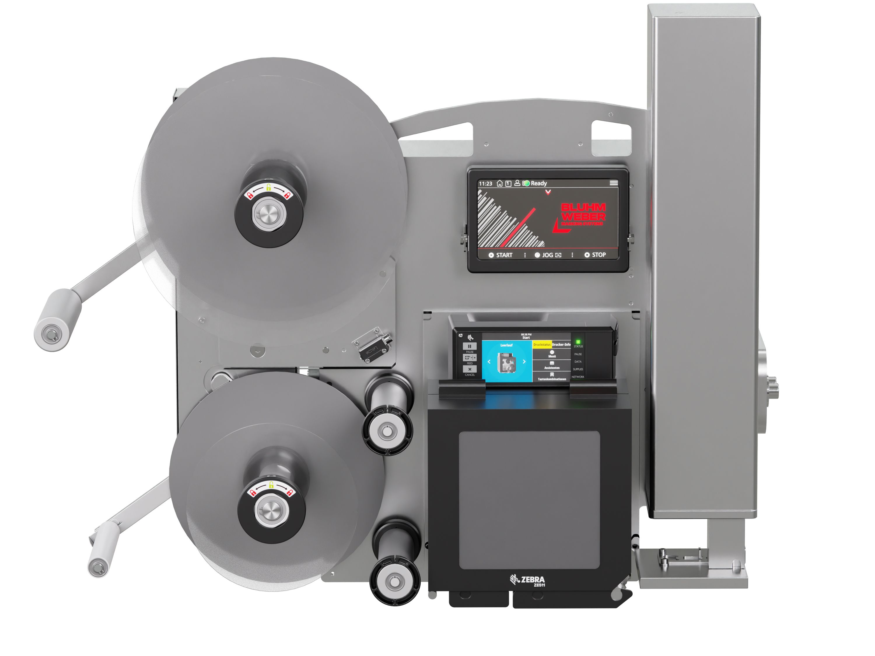 Etikettenprintdispenser Legi-Air 4050E zonder etiketten voorzijde