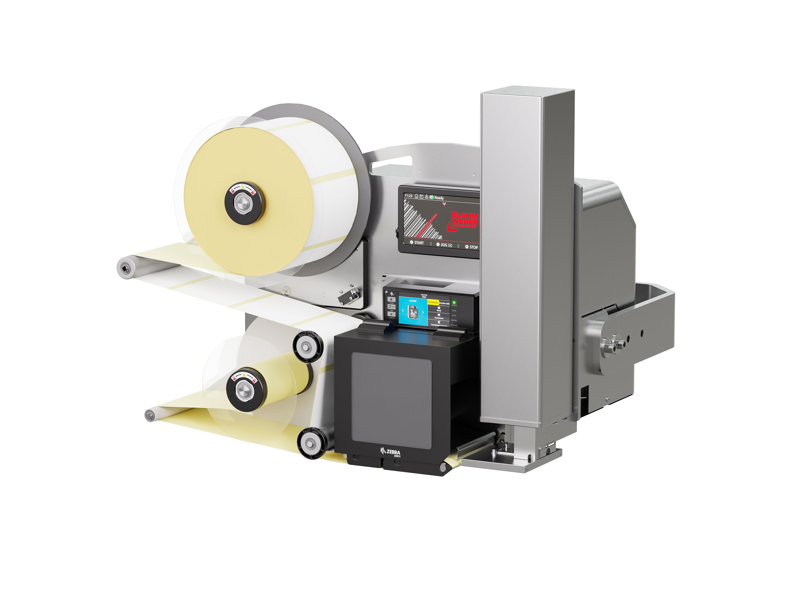 Etikettenprintdispenser Legi-Air 4050E met etiketten rechts