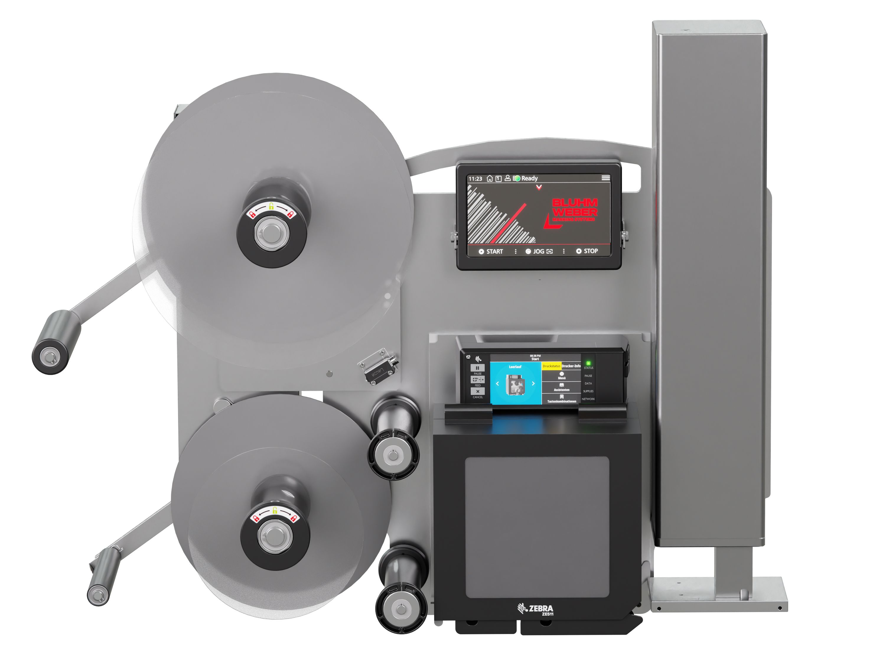 Etikettenprintdispenser Legi-Air 4050B zonder etiketten voorzijde