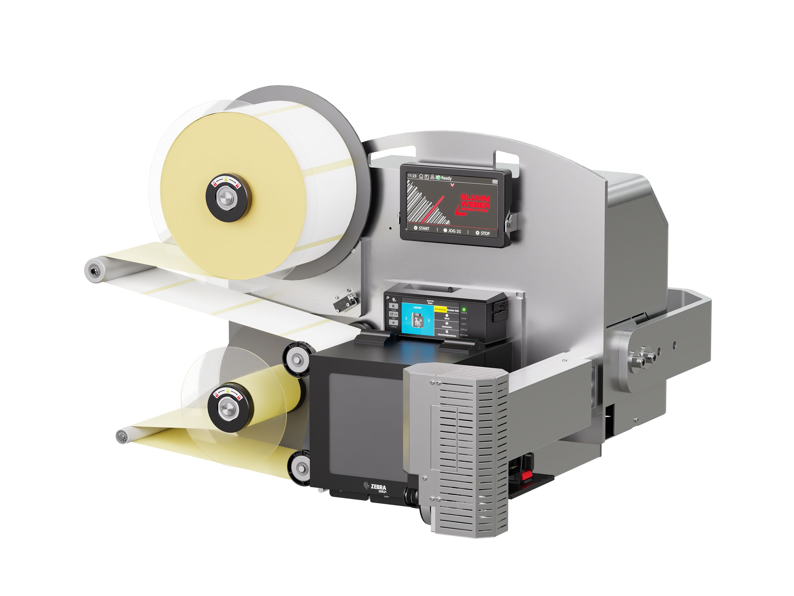 Etikettenprintdispenser Legi-Air 4050RR met etiketten rechts