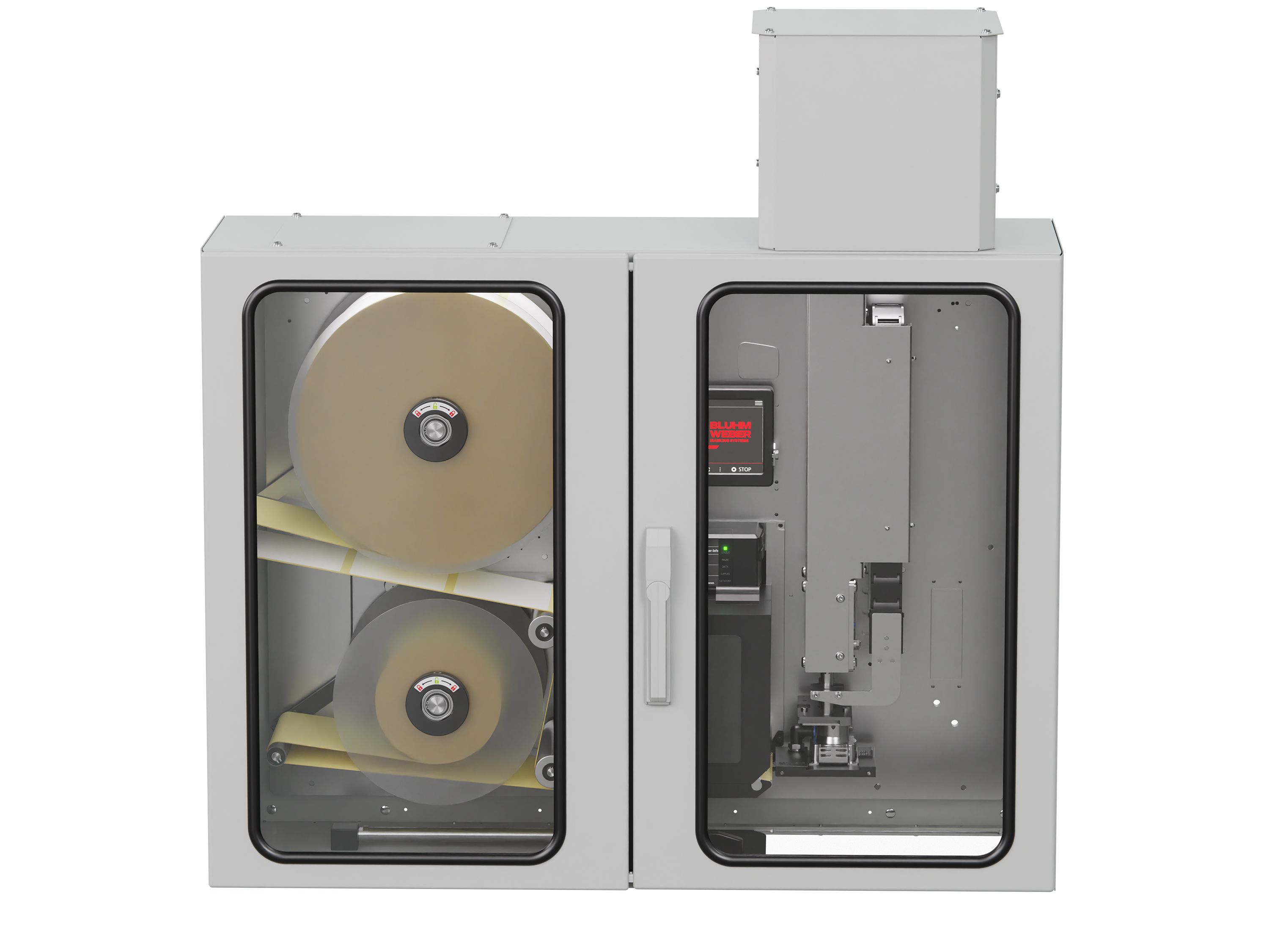 Etikettenprintdispenser Legi-Air 4050I met gesloten voorzijde