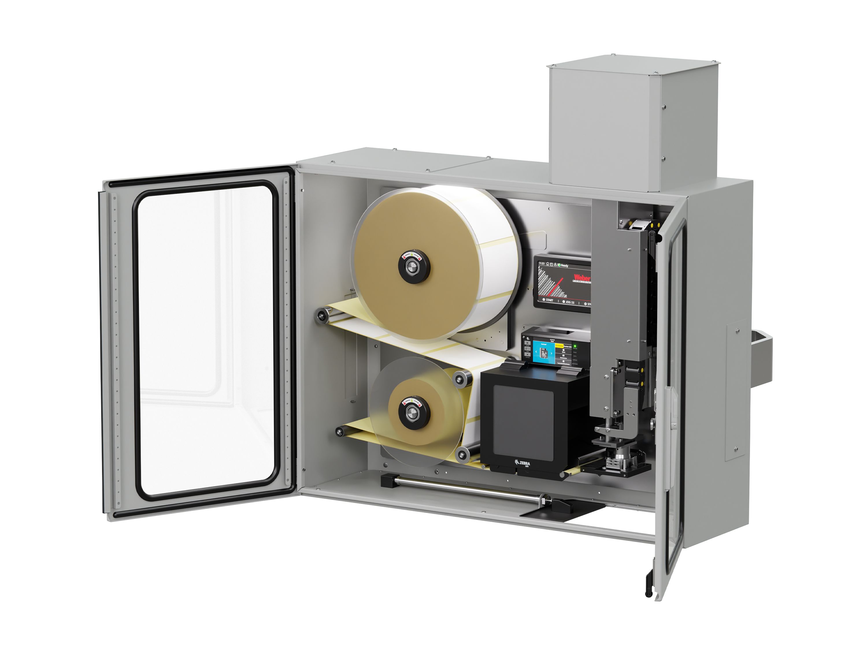 Etikettenprintdispenser Etiketdispenser Legi-Air 4050I rechts open