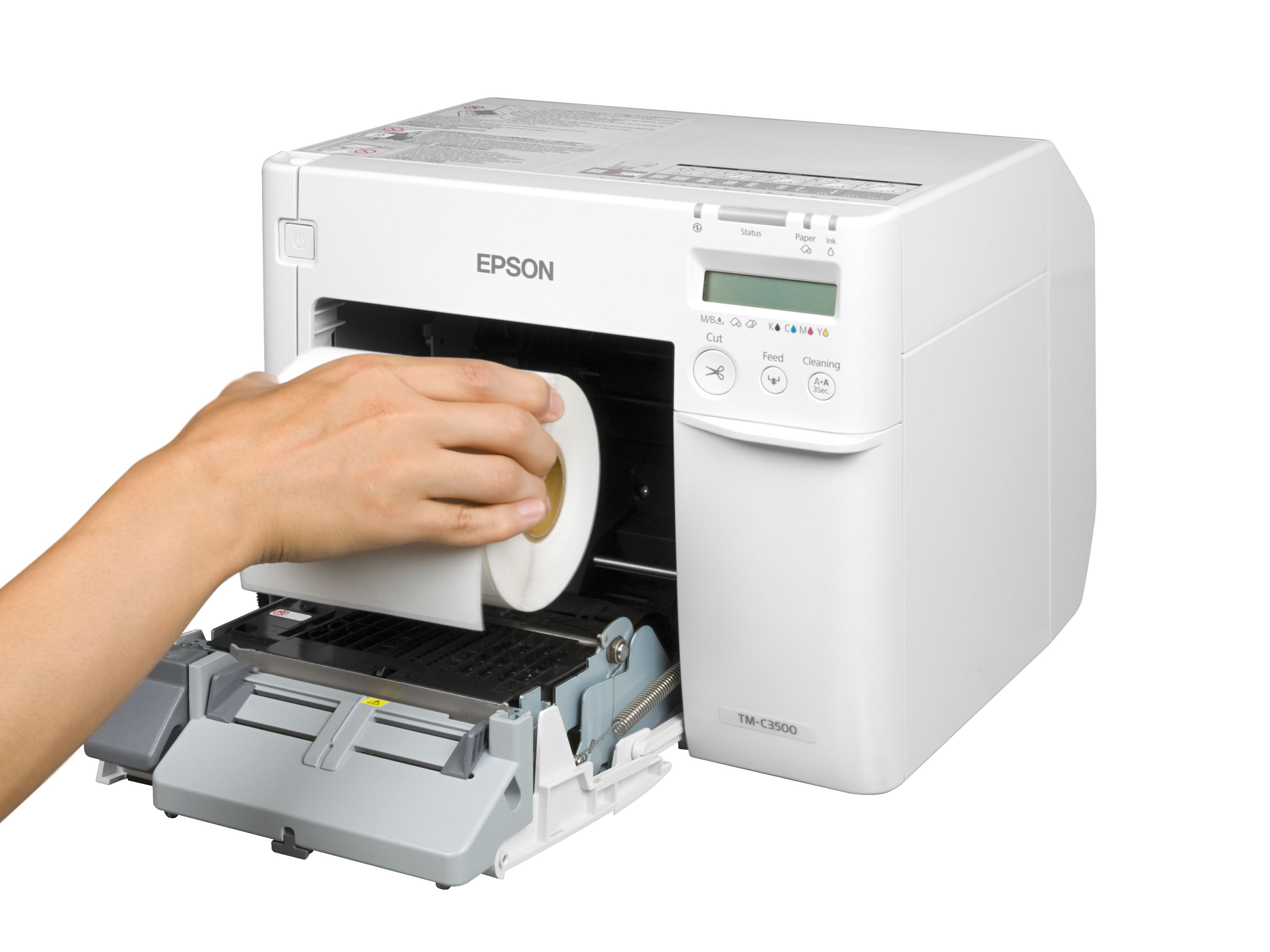 Kleurenetikettenprinter Epson ColorWorks C3500 papierinvoer