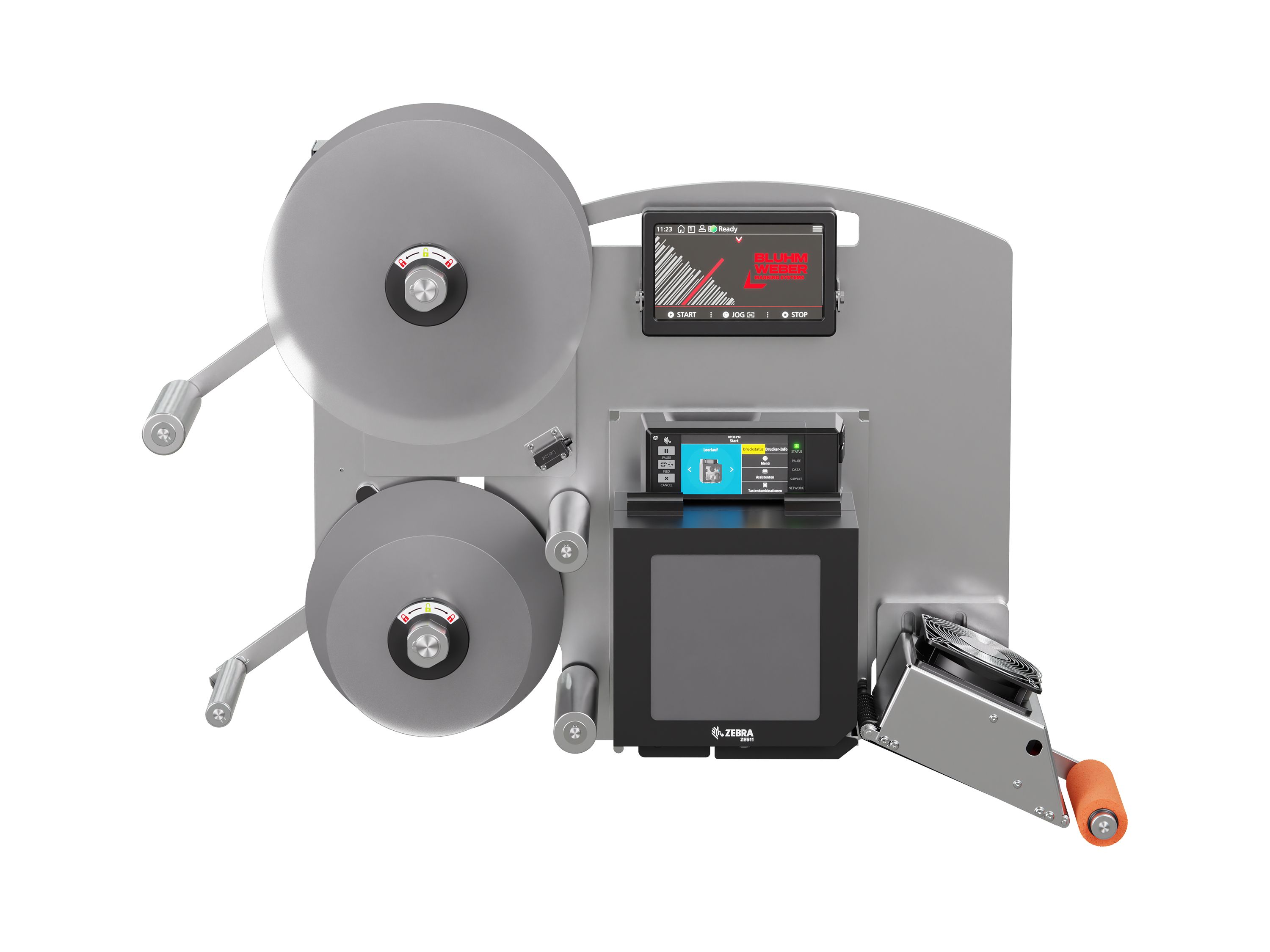 Etikettenprintdispenser Legi-E 4050B zonder etiketten voorzijde