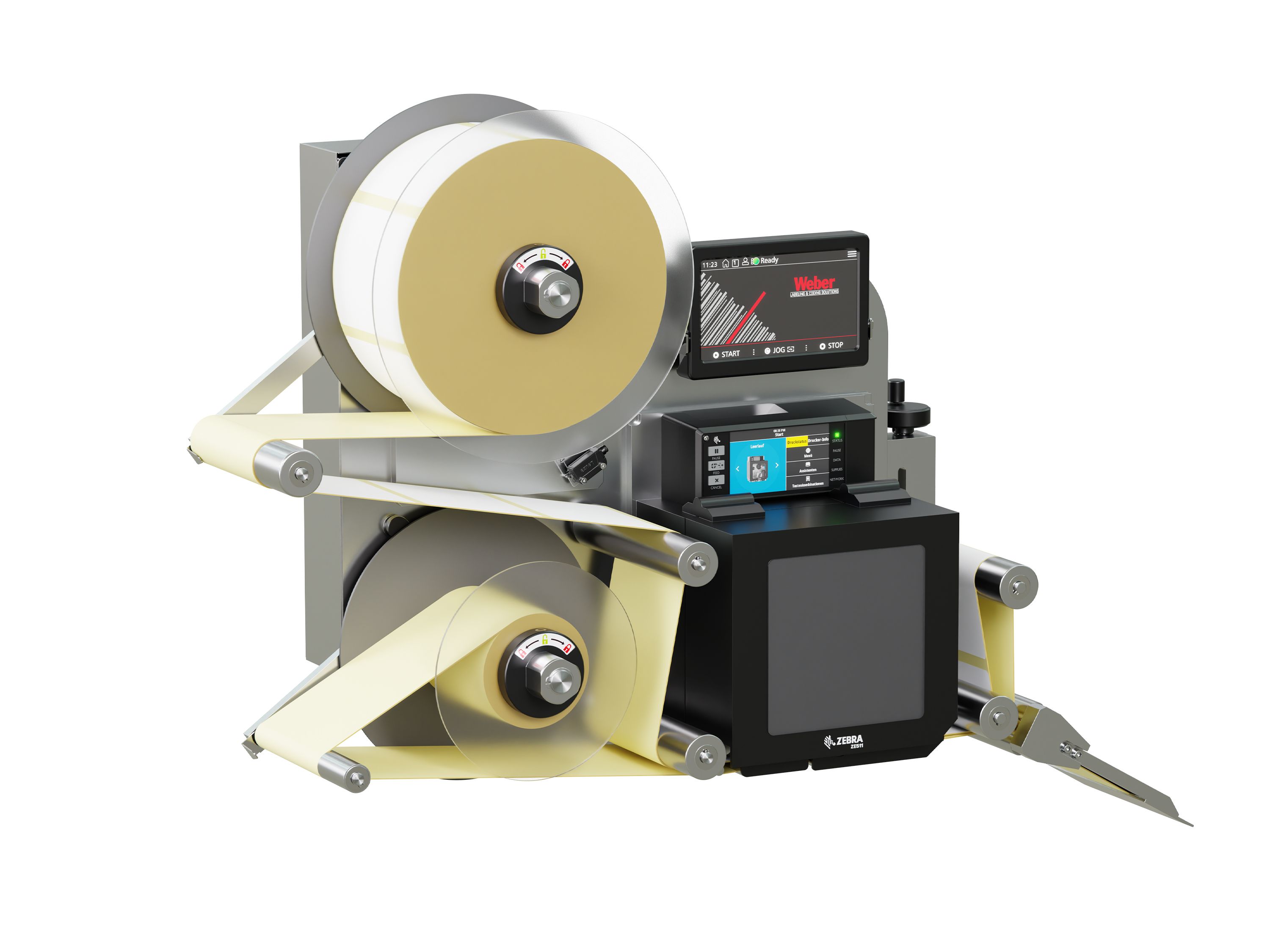 Etikettenprintdispenser Legi-E 4050WO met etiketten links