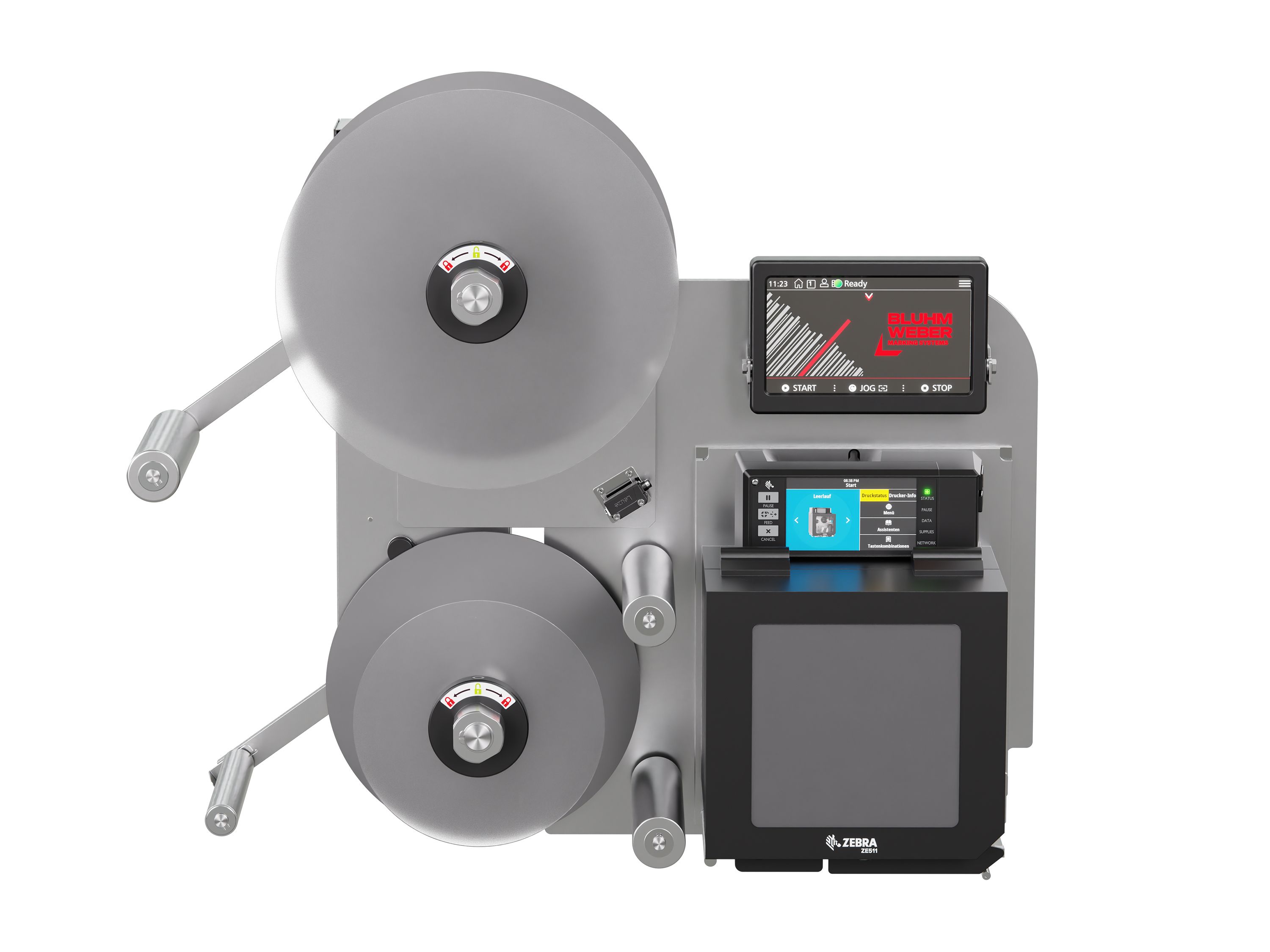 Etikettenprintdispenser Legi-Air 4050B-R zonder etiketten voorzijde