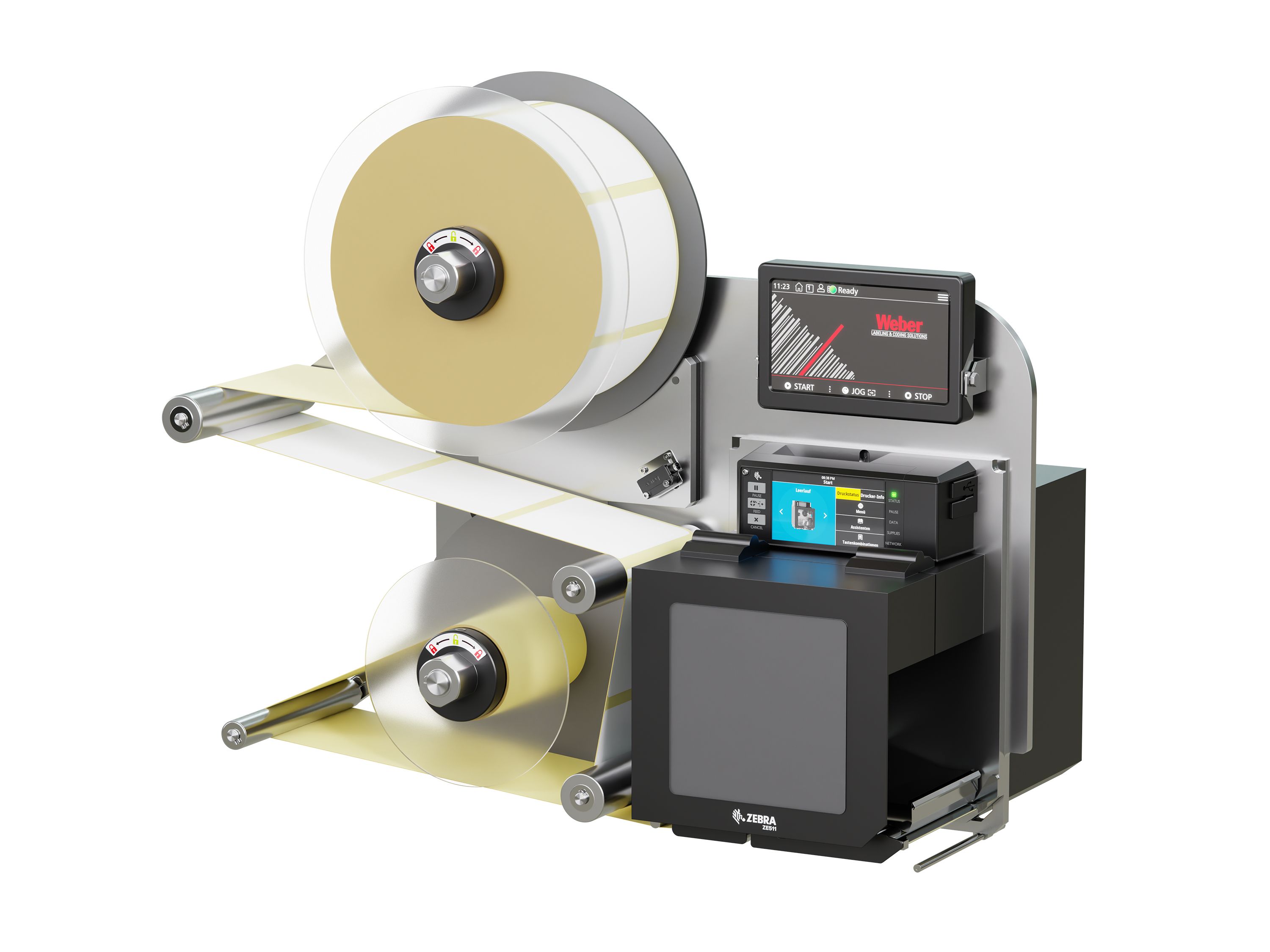 Etikettenprintdispenser Legi-Air 4050B-R met etiketten rechts