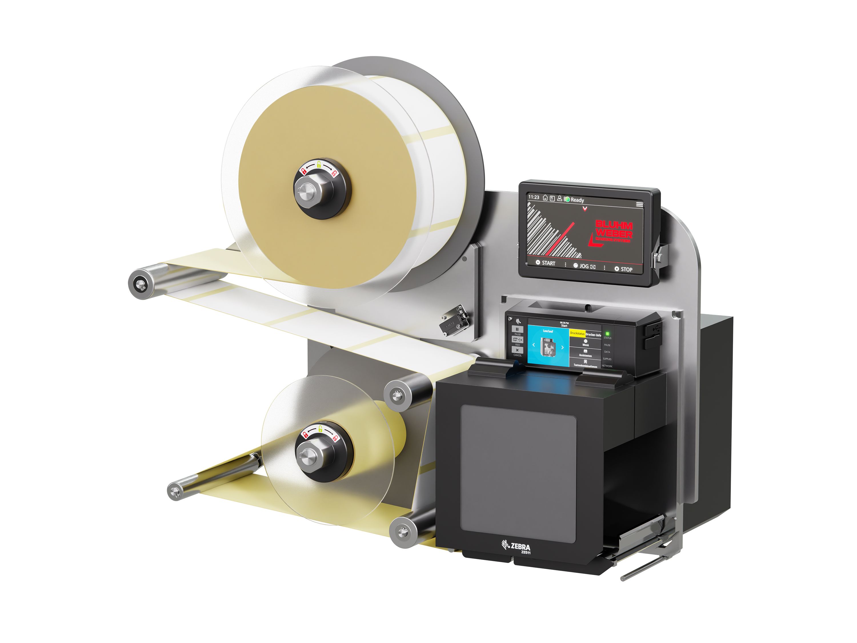 Etikettenprintdispenser Legi-Air 4050B-R met etiketten rechts