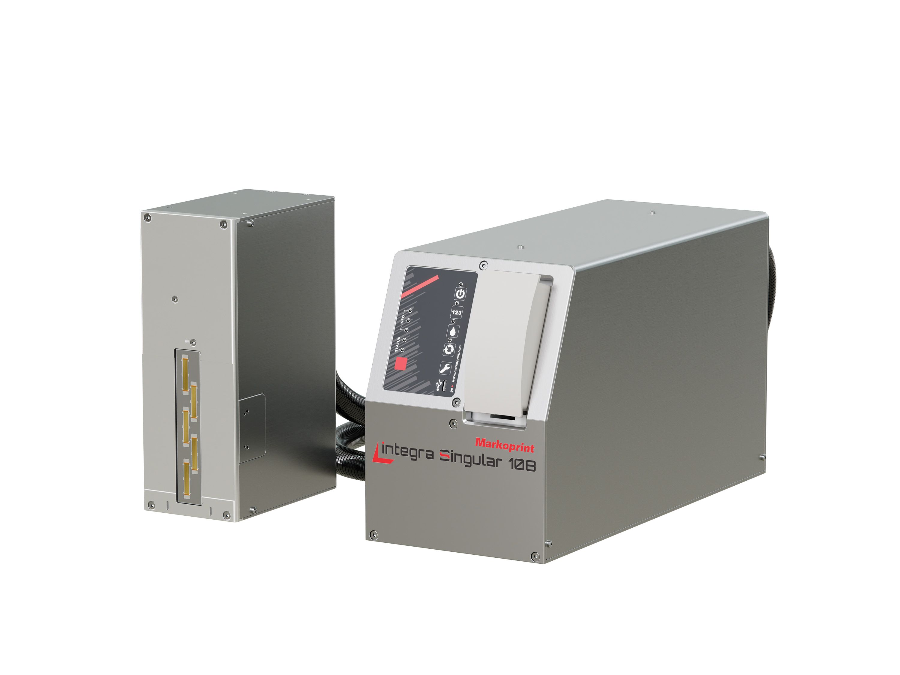 Industriële inkjetprinter Markoprint integra Singular 108 voorzijde rechts