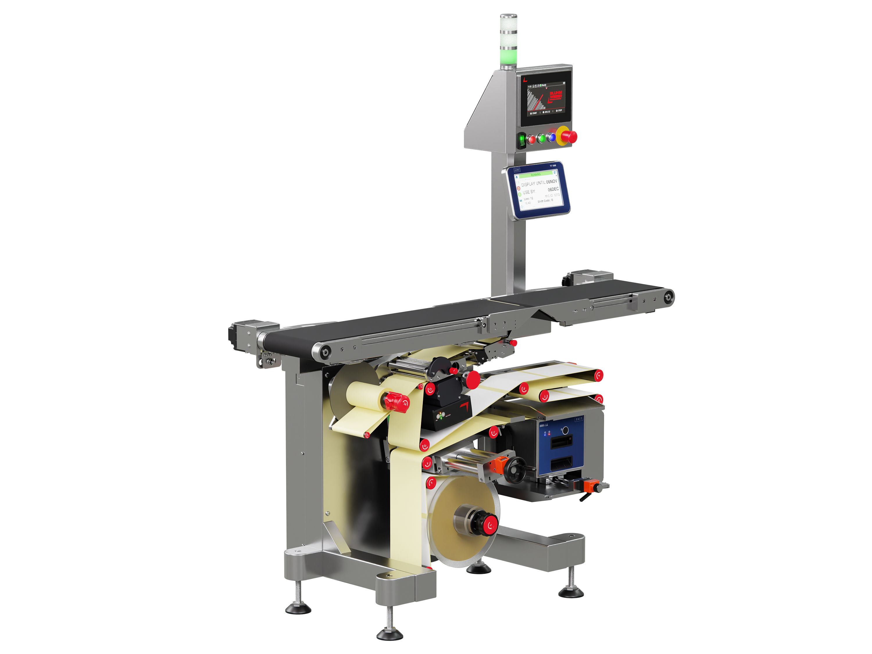 Etiketteersysteem Geset 212 met etiketten links