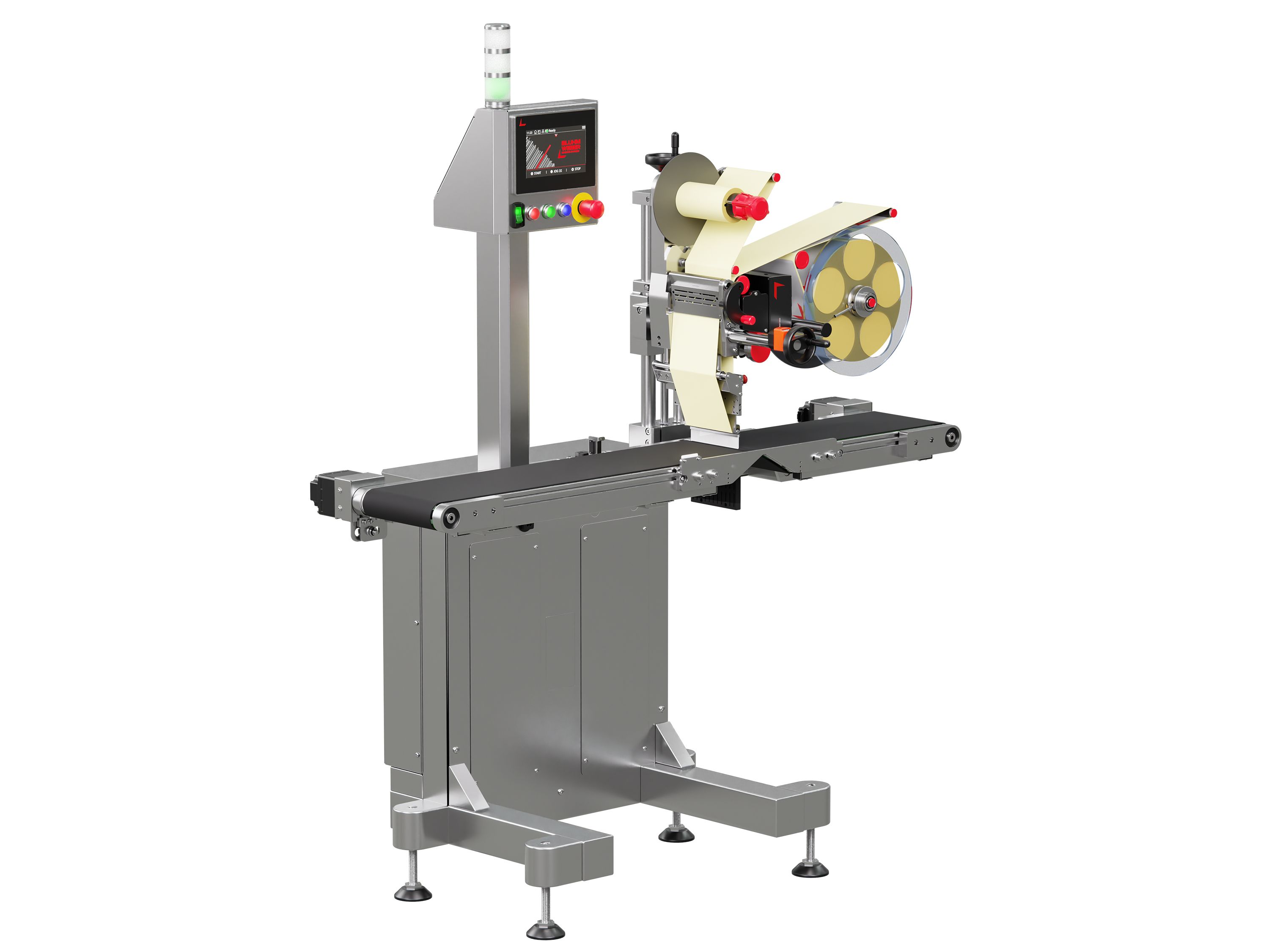 Etiketteersysteem Geset 218 met etiketten links