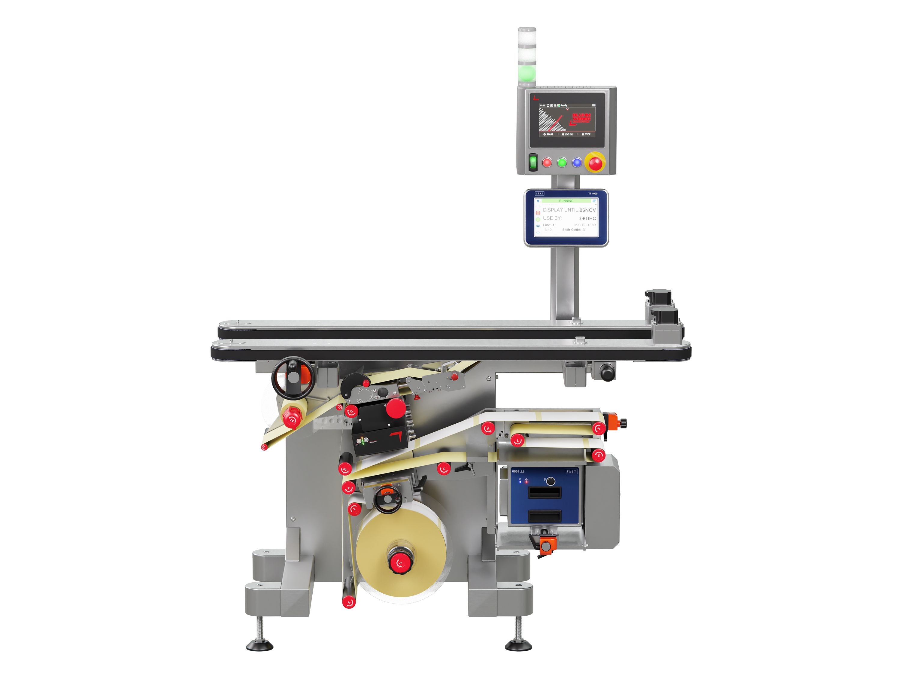 Etiketteersysteem Geset 242 met etiketten voorzijde