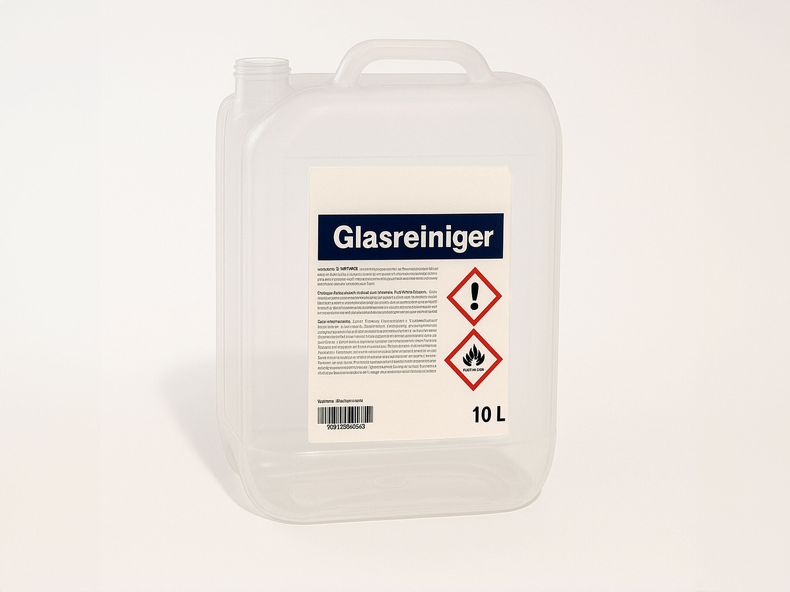 Etiketteersysteem Geset 213 Eénzijdig etiket op glasreiniger