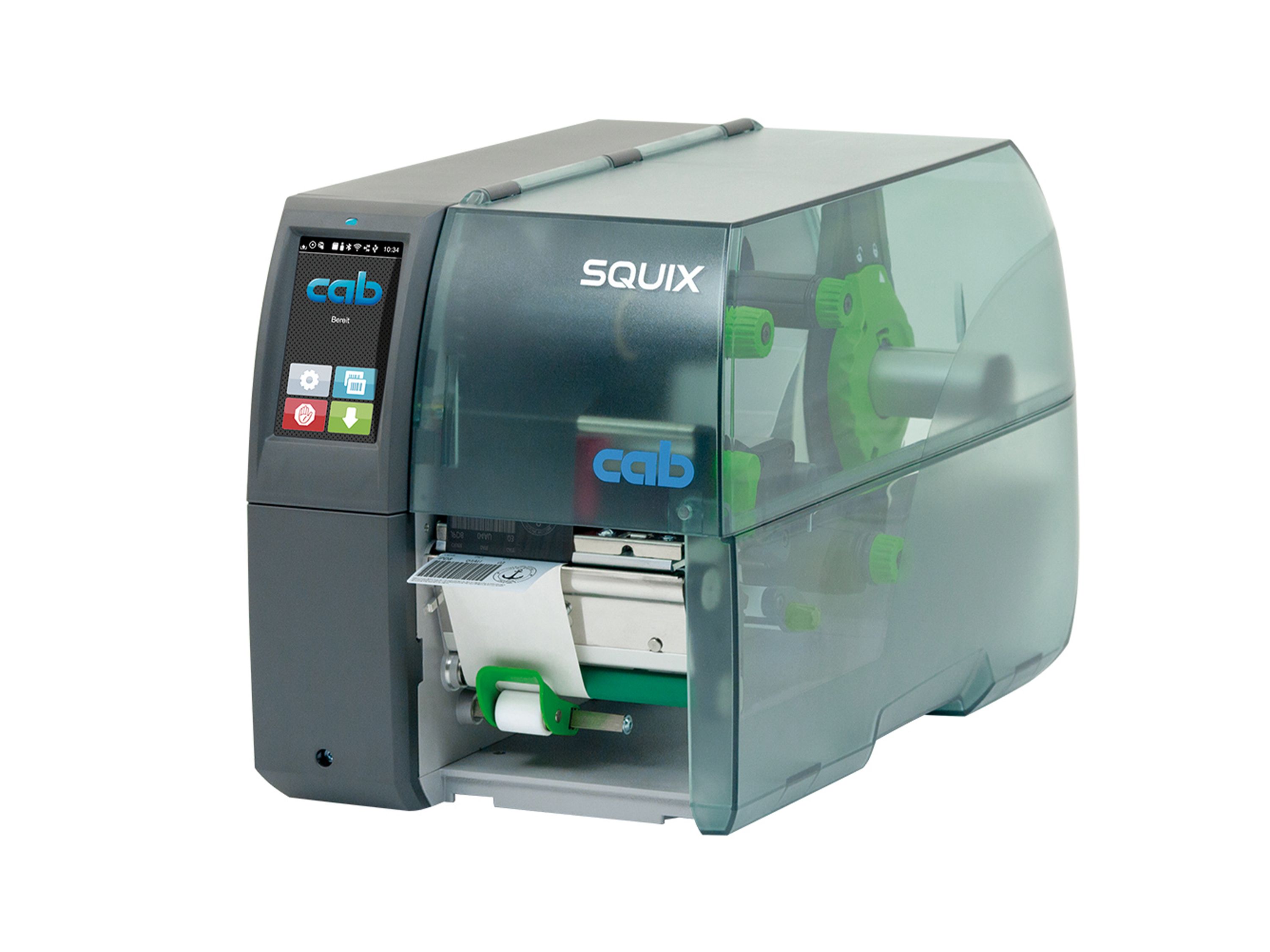 cab squix 4p etikettenprinter voorzijde links