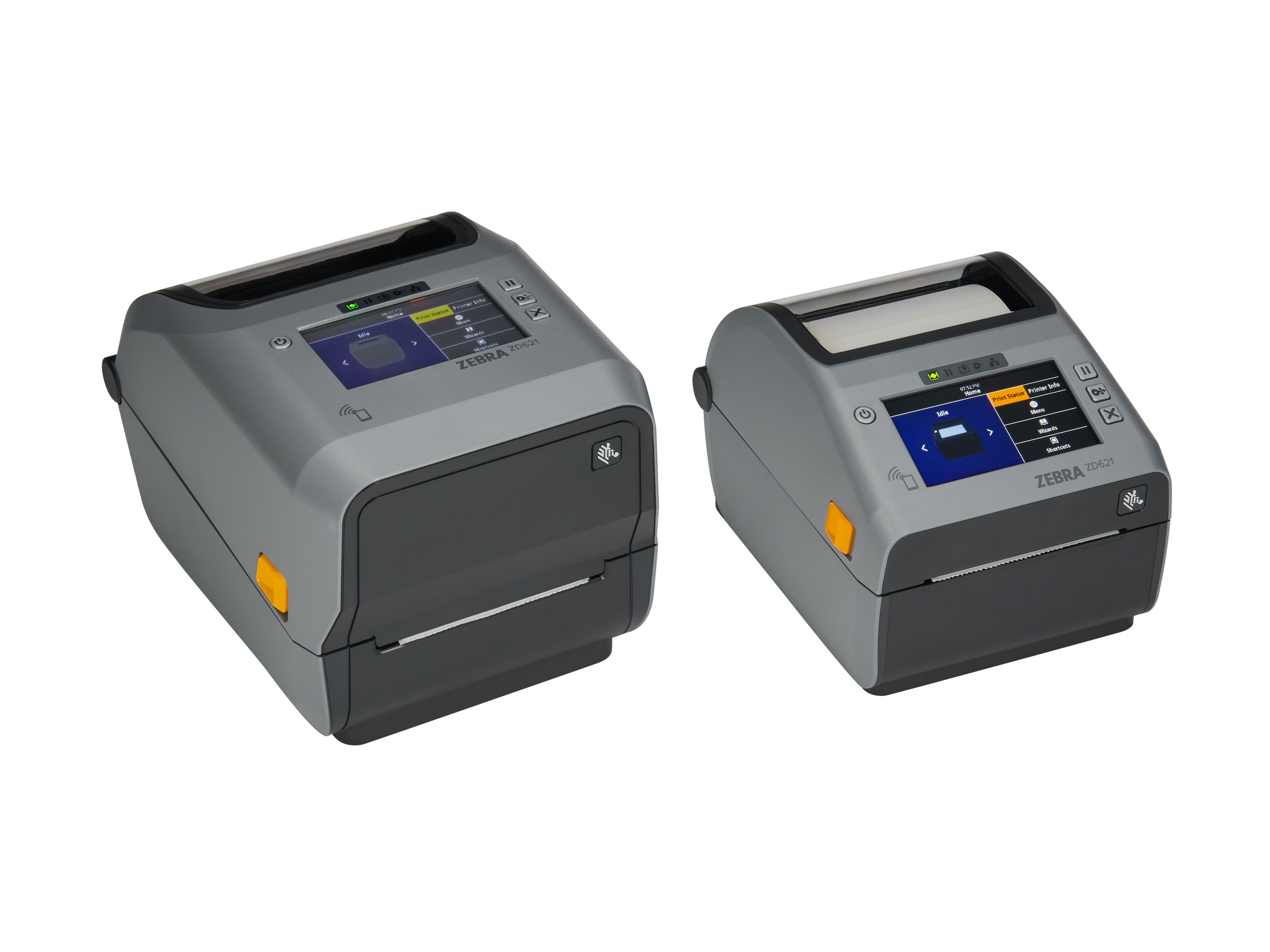 Zebra ZD621 desktopprinter modellen met kleurendisplay