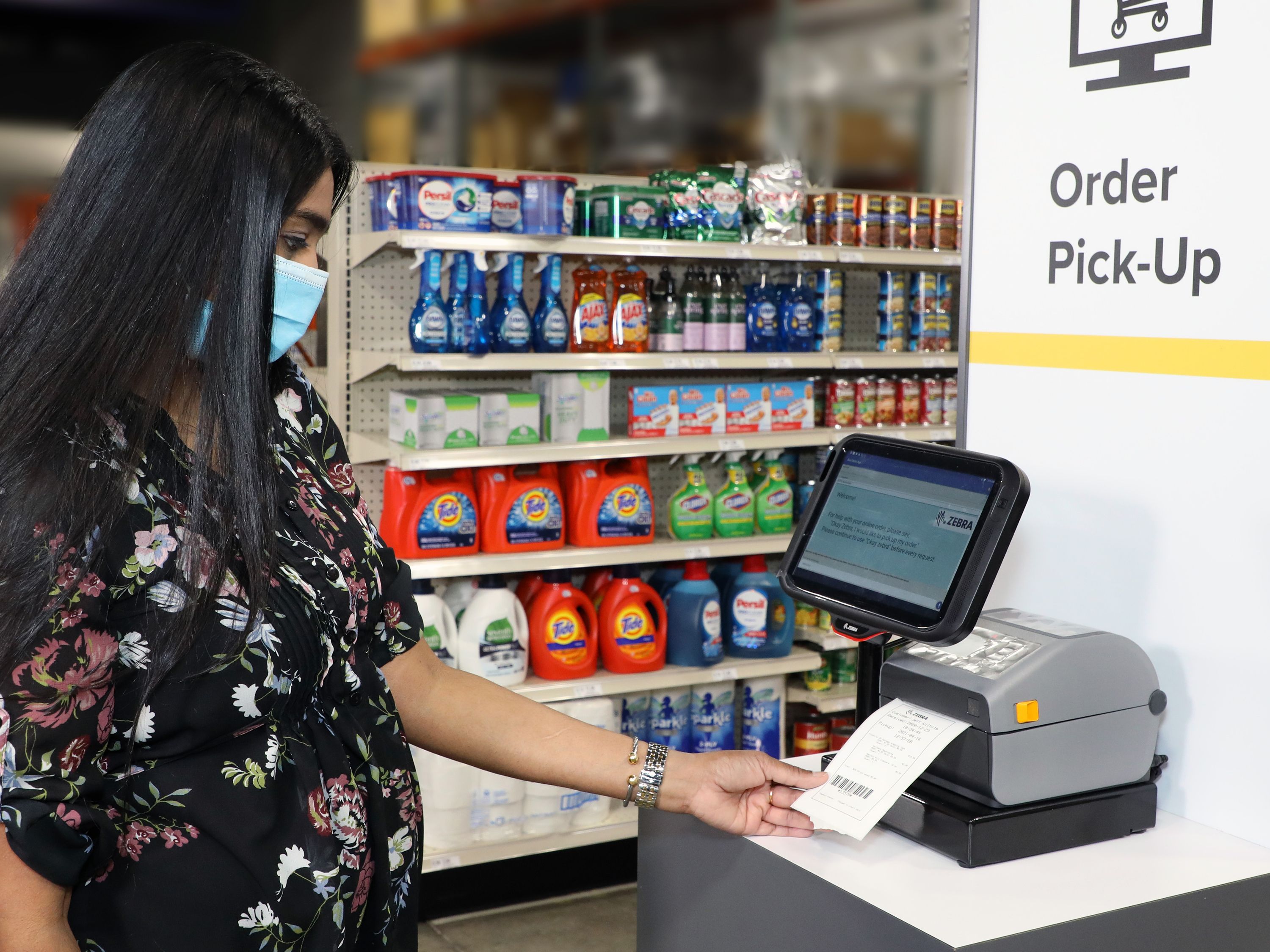 Zebra ZD421 printer voor self-checkout in de detailhandel