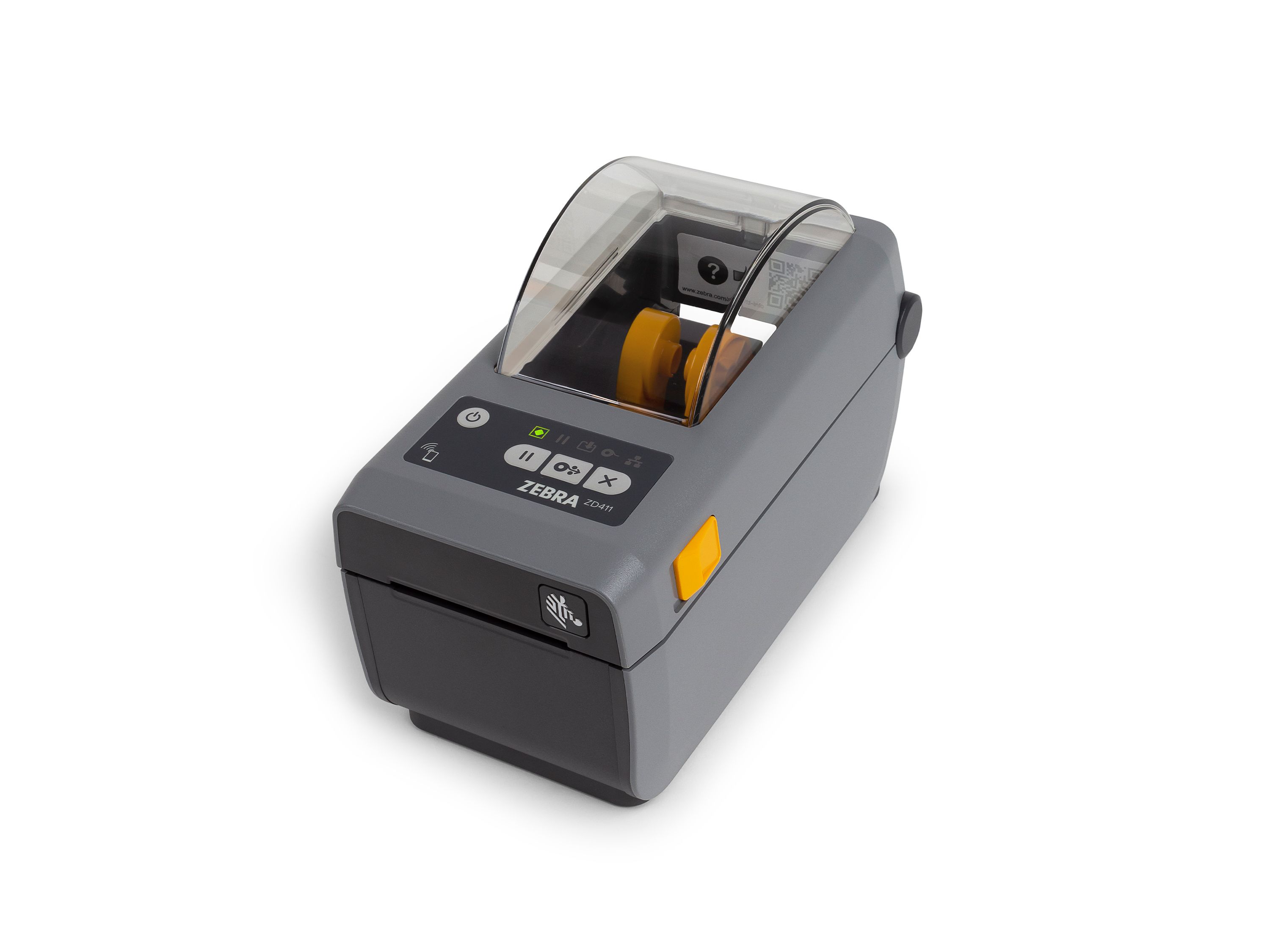 Zebra ZD411d etikettenprinter voorzijde links