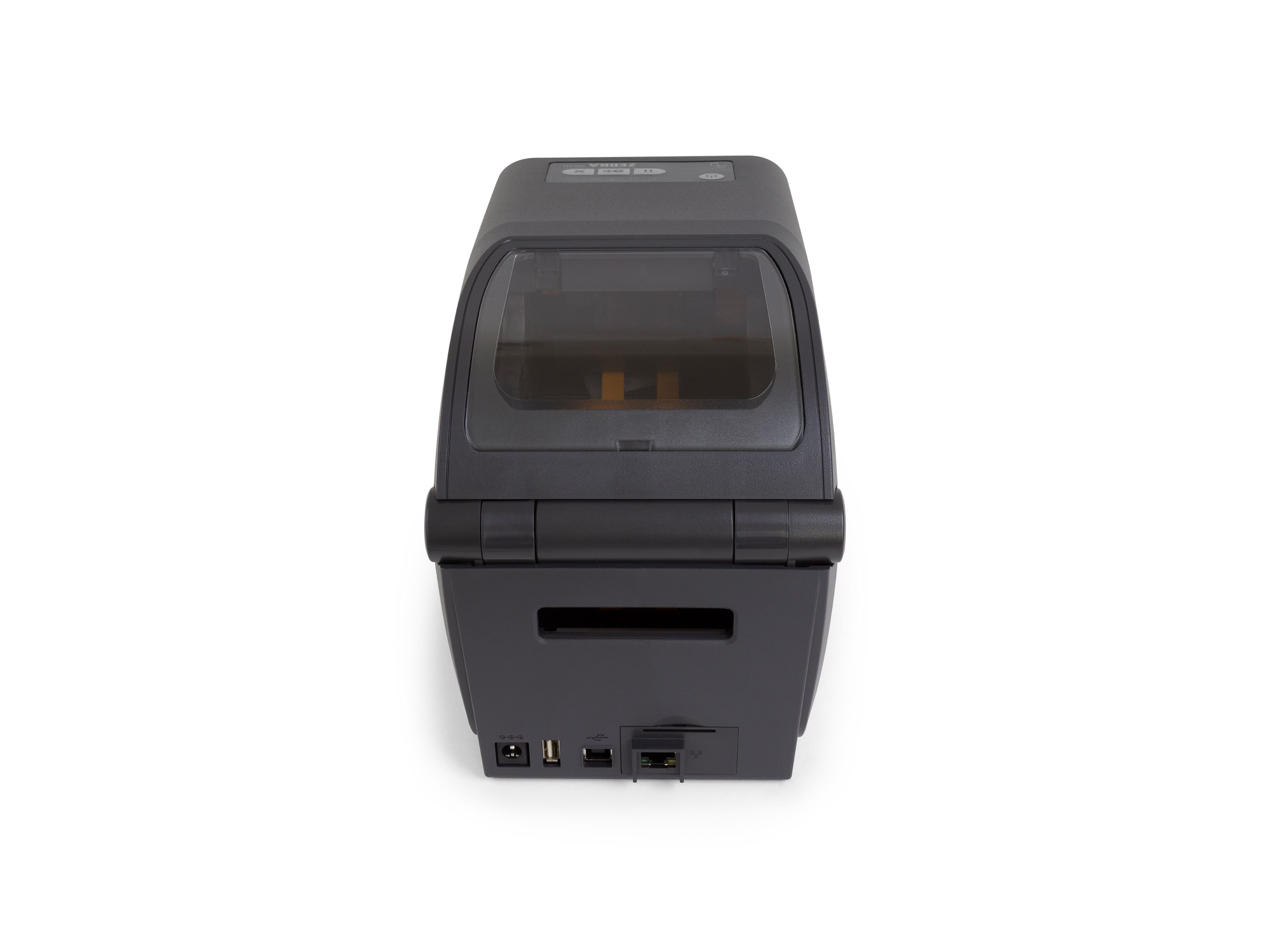 Zebra ZD411t etikettenprinter achterzijde