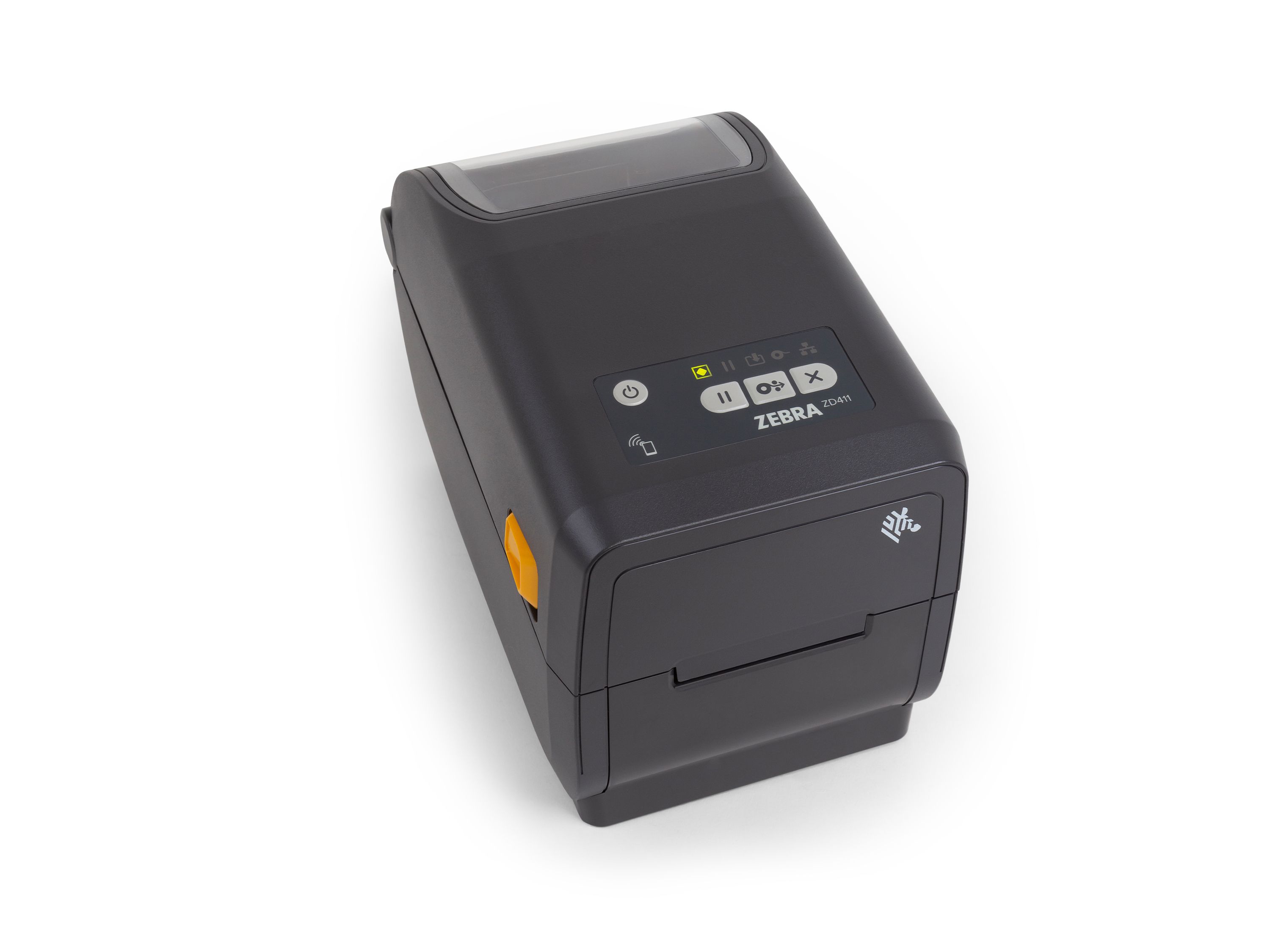 Zebra ZD411t etikettenprinter voorzijde rechts