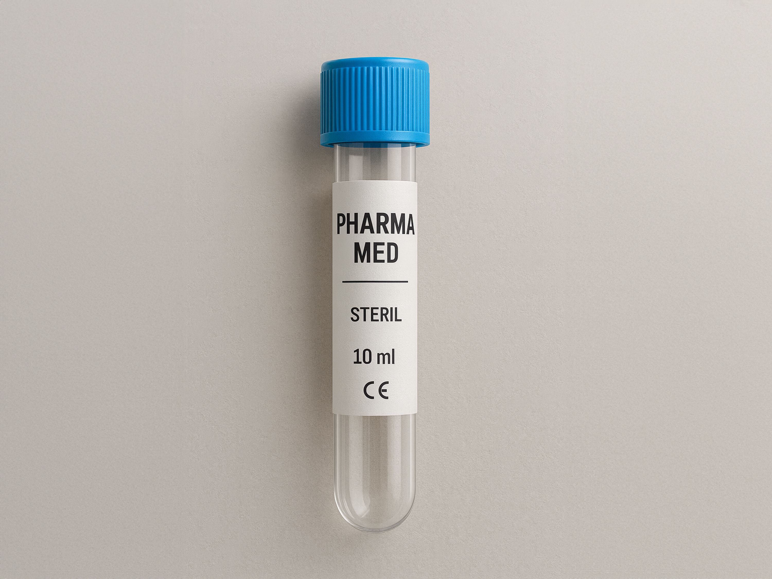 Etiketteersysteem Geset 225 etiket op farmaceutische vacuümbuizen