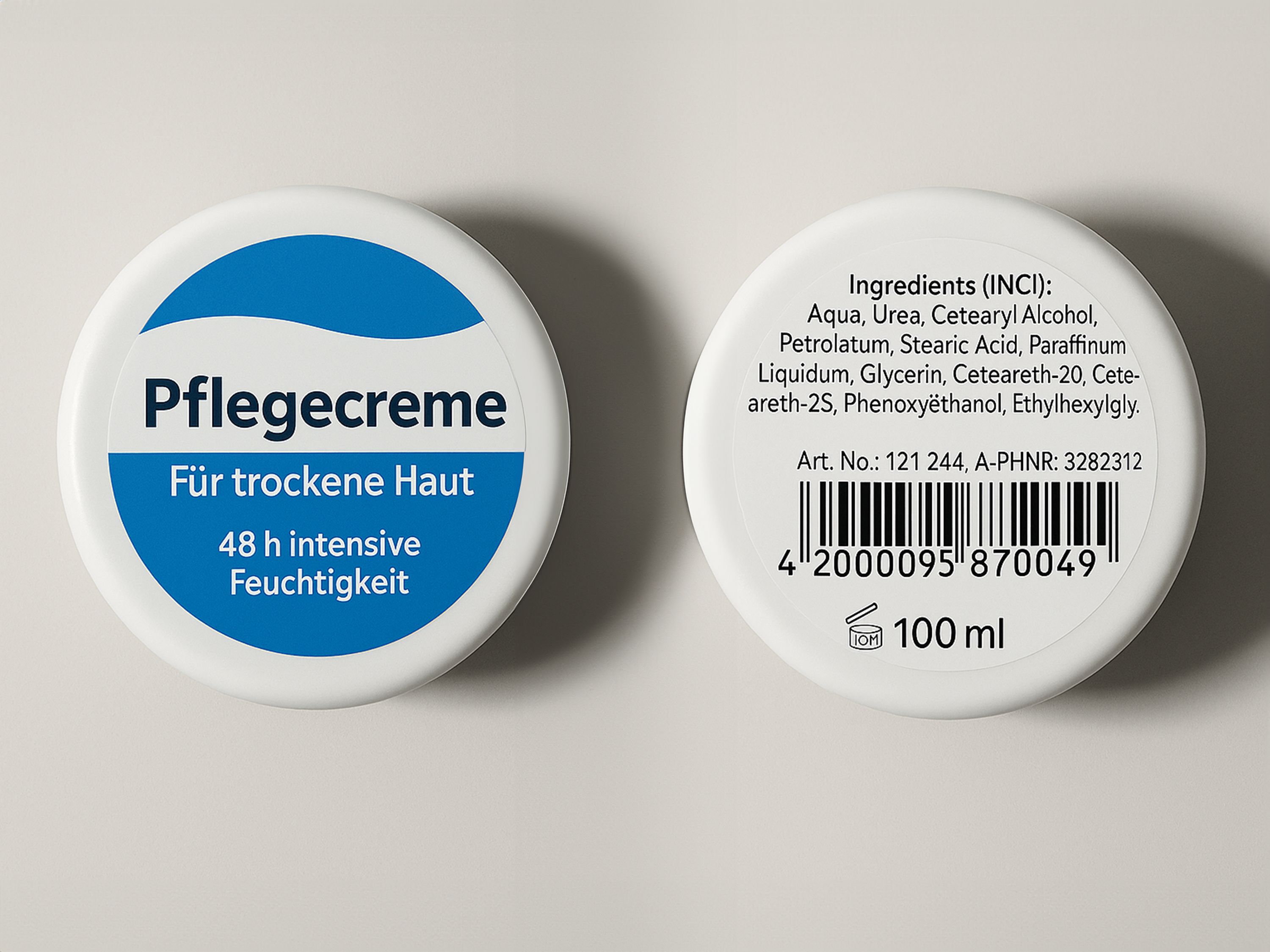 Etiketteersysteem Geset 247 etiket op verzorgingscrème