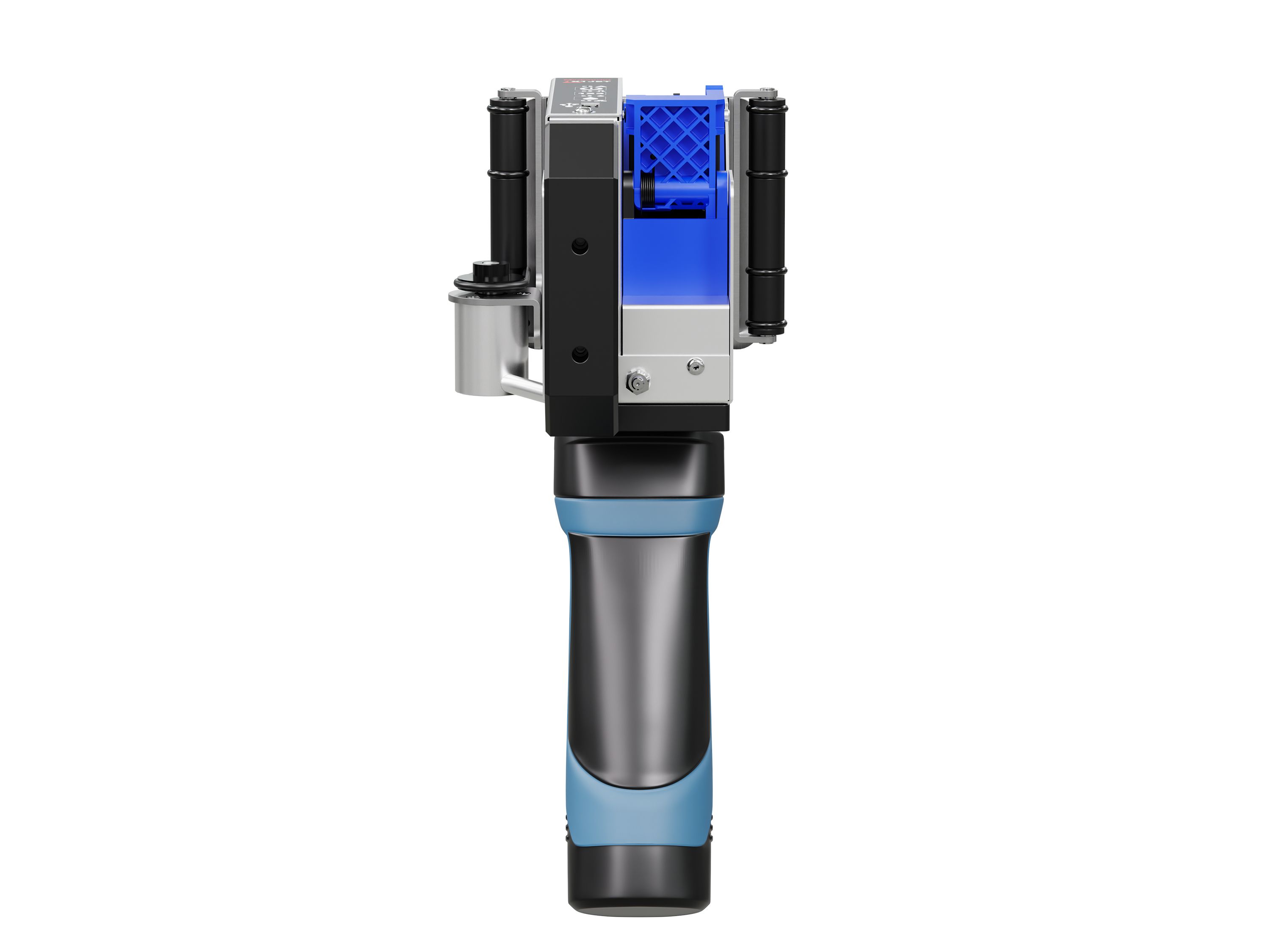 Industriële inkjetprinter Markoprint HandHold LX Ultra achterkant vooraan
