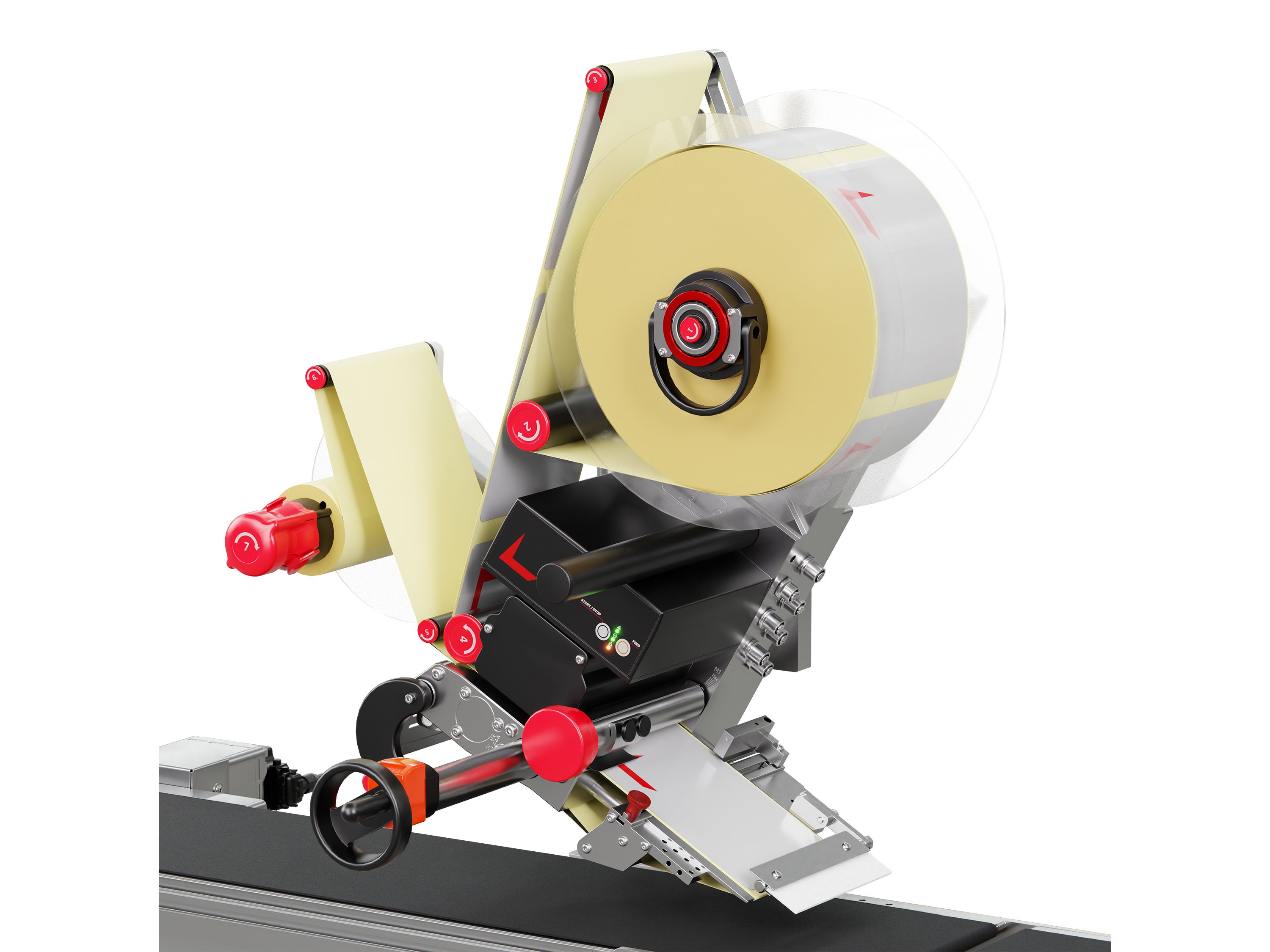 Etiketteersysteem Geset 217 met etiketten rechts