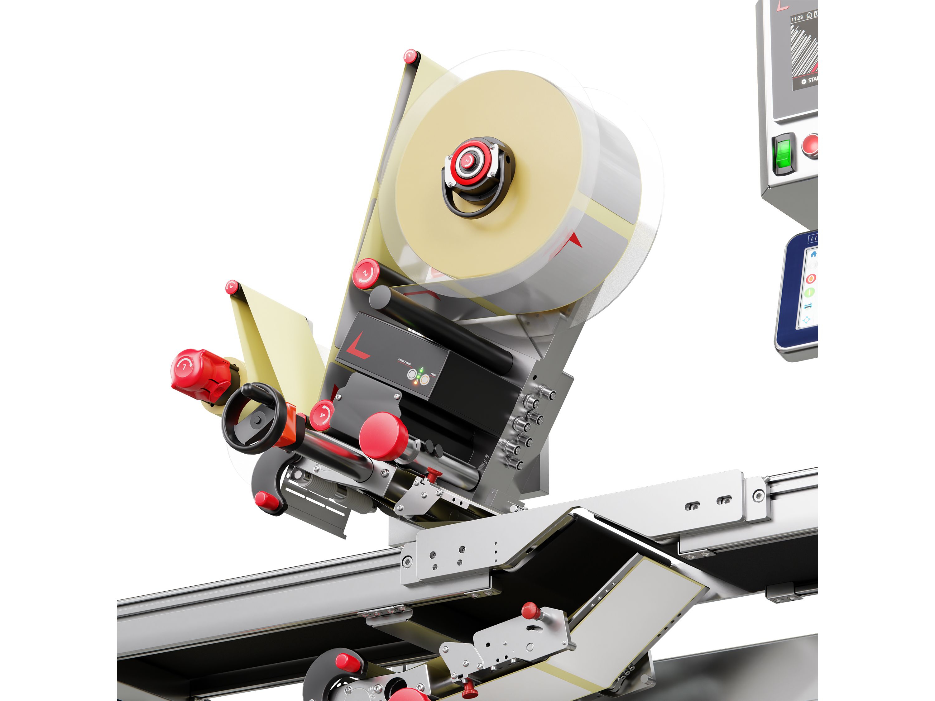 Etiketteersysteem Geset 217 met etiketten rechts