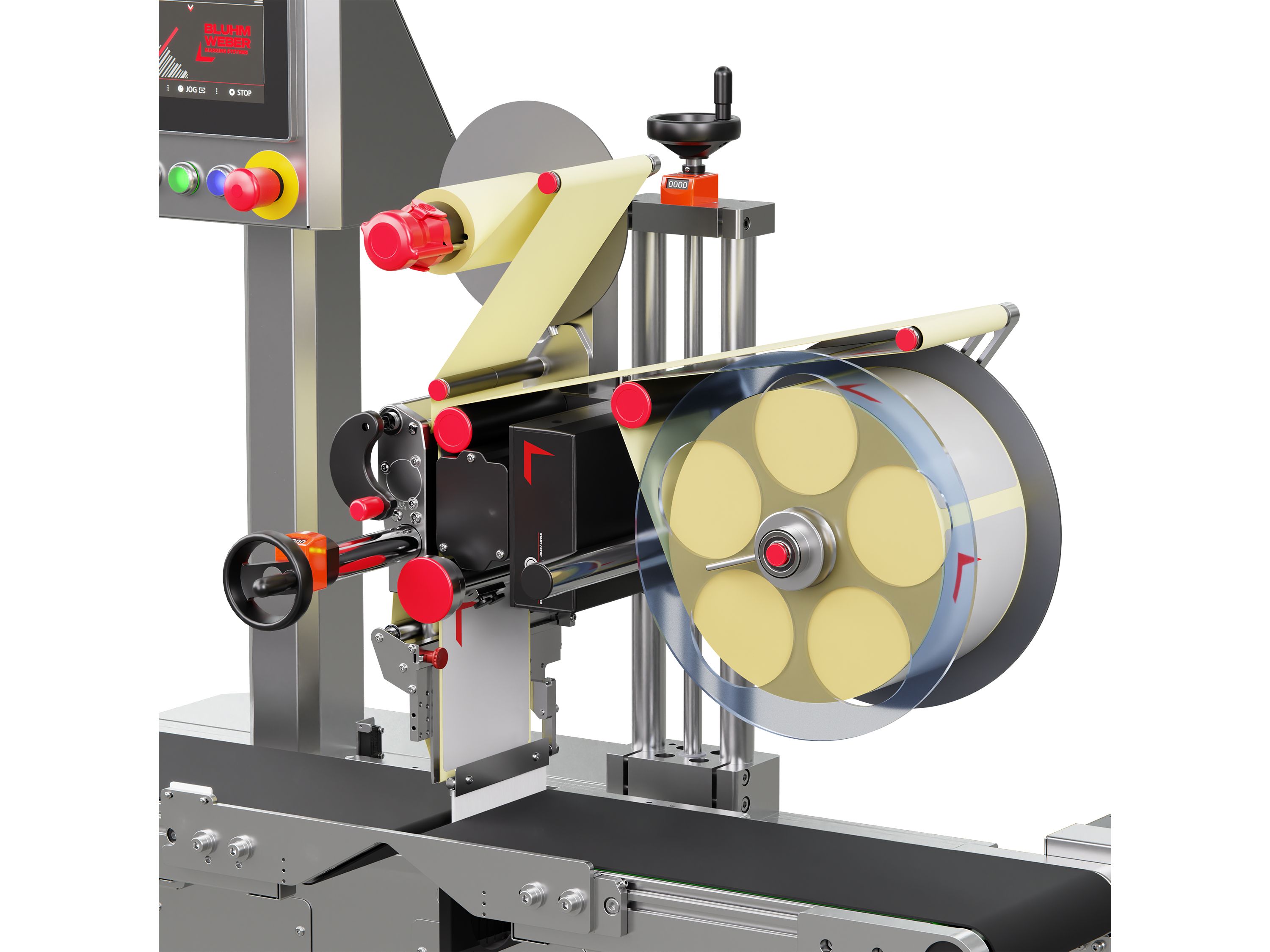 Etiketteersysteem Geset 218 met etiketten rechts