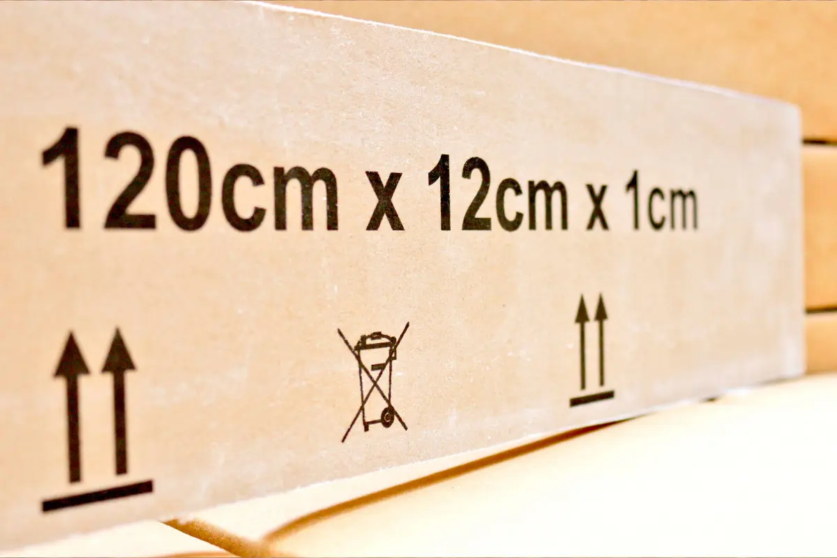 Large character printing on plasterboard