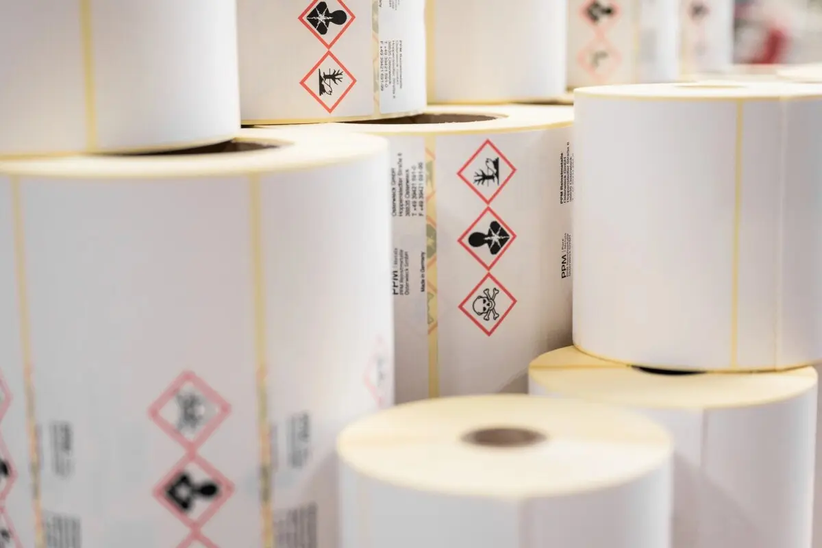 Gefahrenstoffetiketten